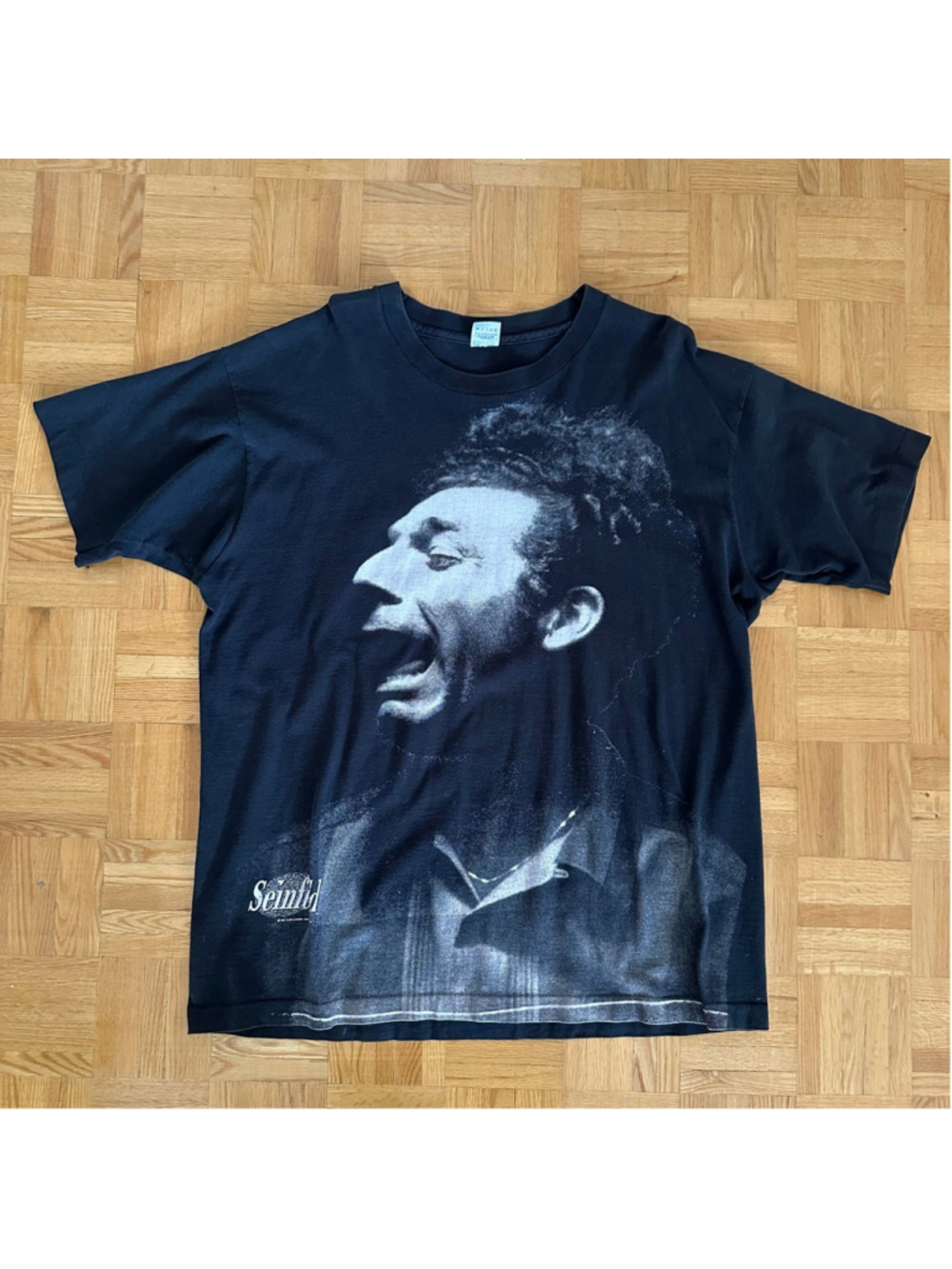 Vintage 90s Kramer Seinfeld Big Print shirt Made in USA Size XL